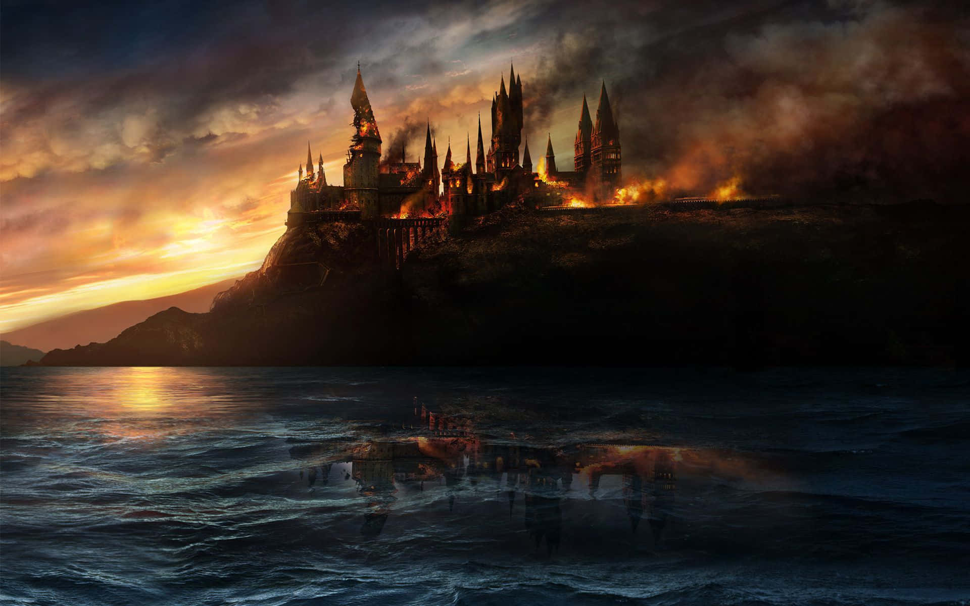 Castillode Harry Potter En El Agua