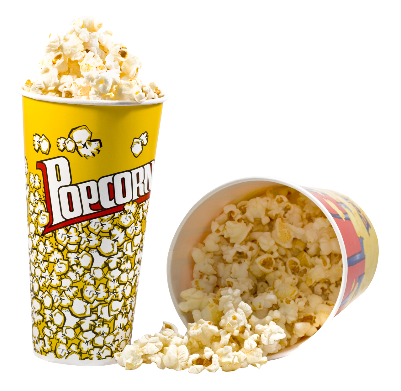 Movie Night Popcorn Buckets PNG