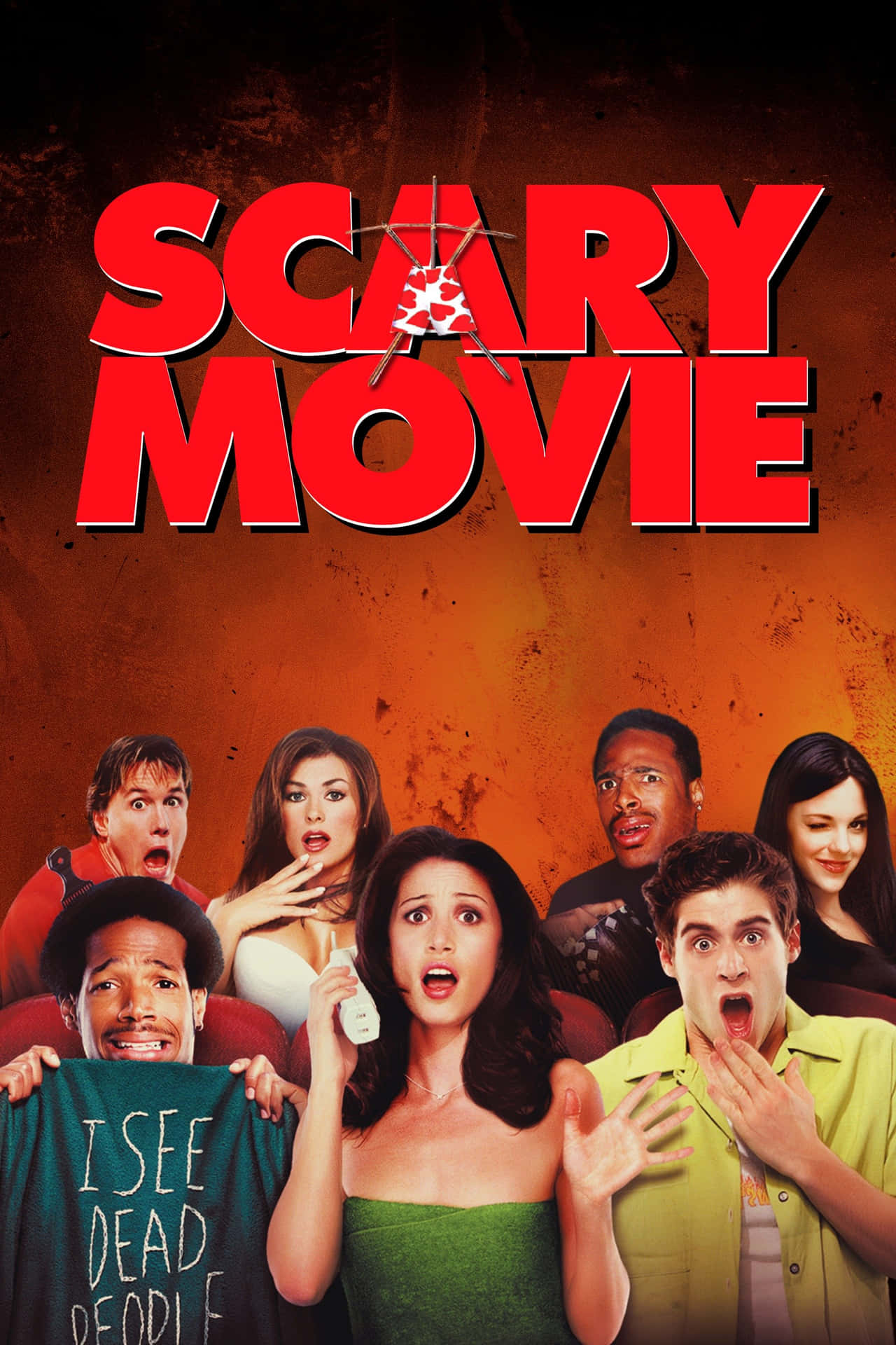 Scary Movie Poster With A Group Of People