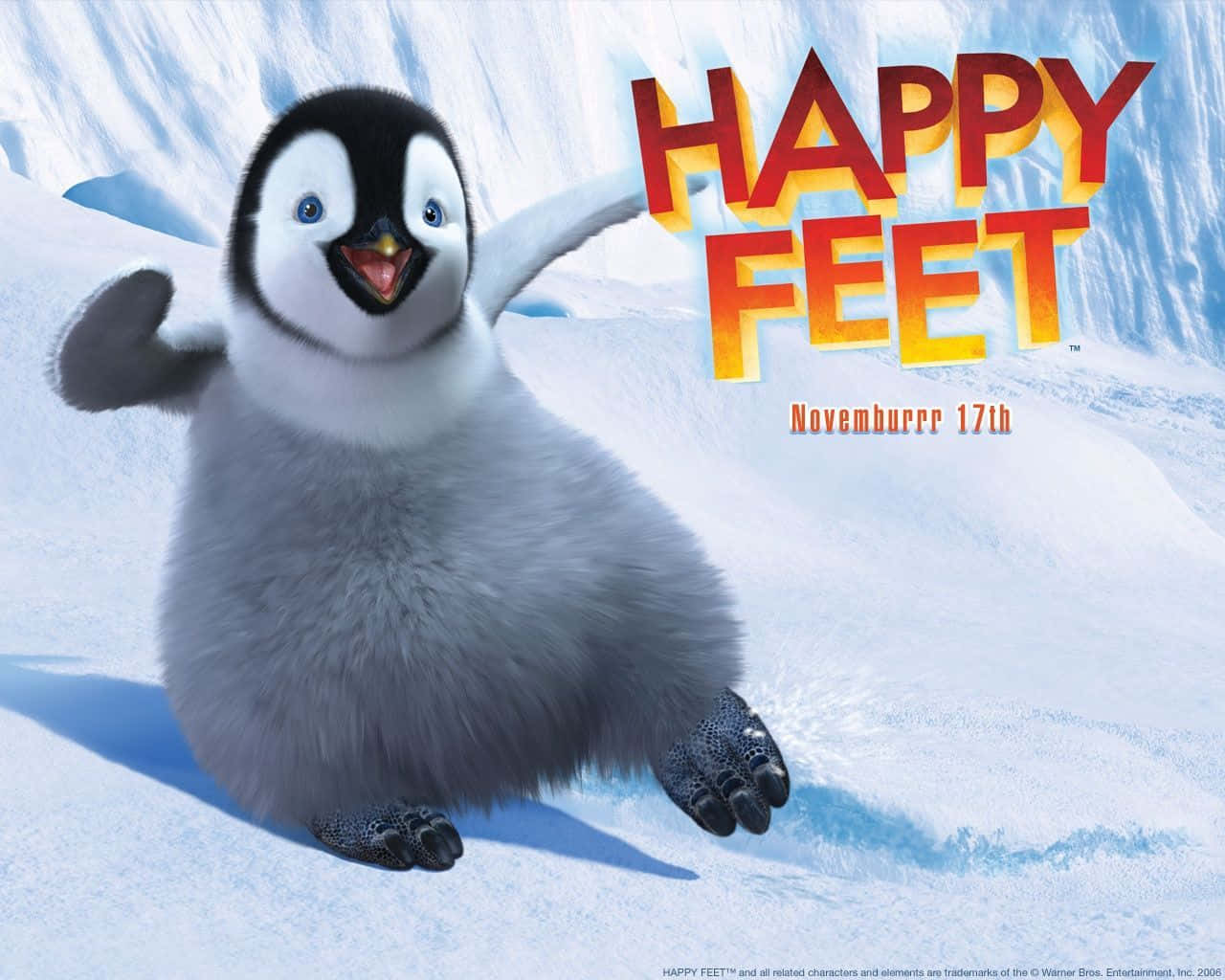 Lanzamientode La Película Happy Feet Two. Fondo de pantalla