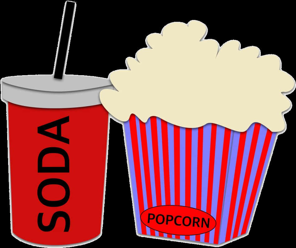 Movie Snack Combo Clipart PNG