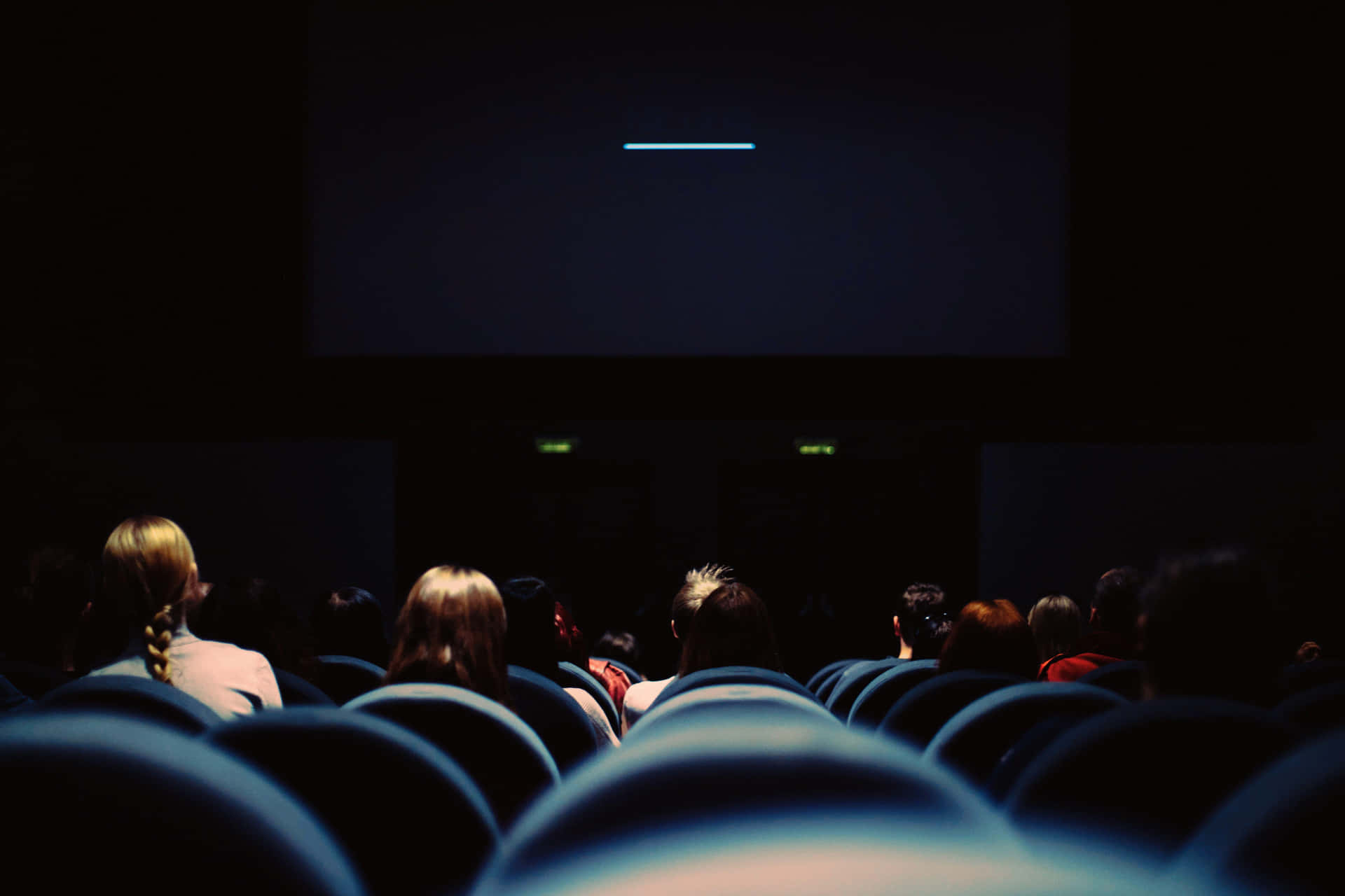 Movie Theater Audience Waiting Wallpaper