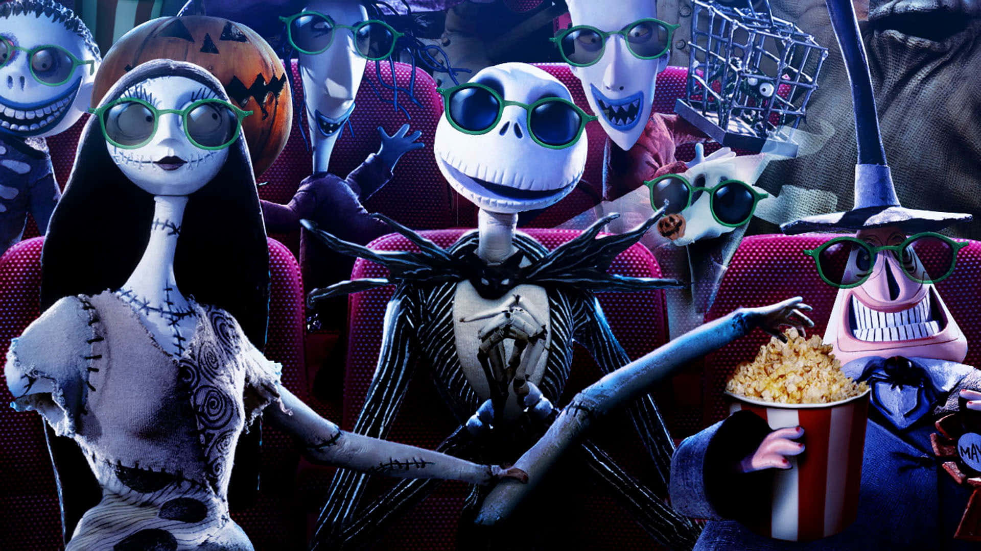 The Nightmare Before Christmas Movie Theater Background