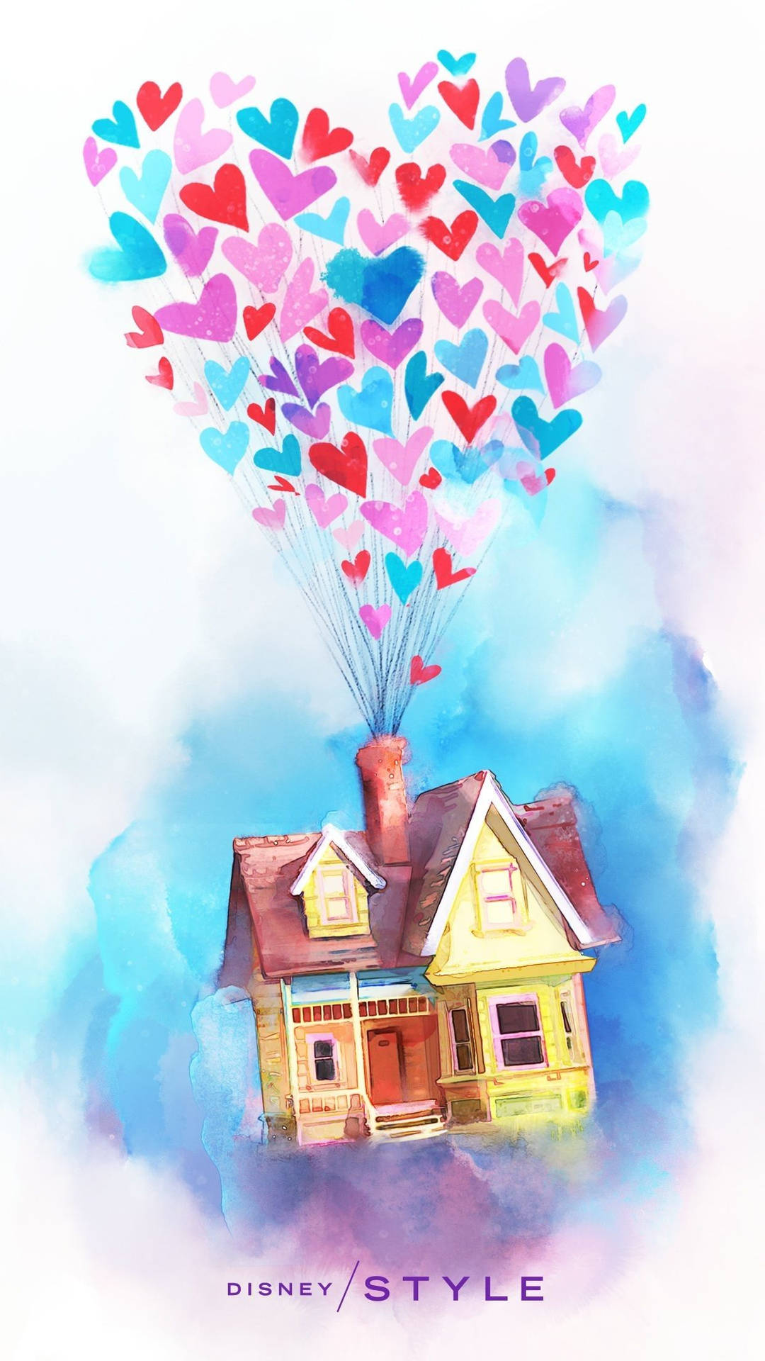 Movie Up Heart Balloons Painting