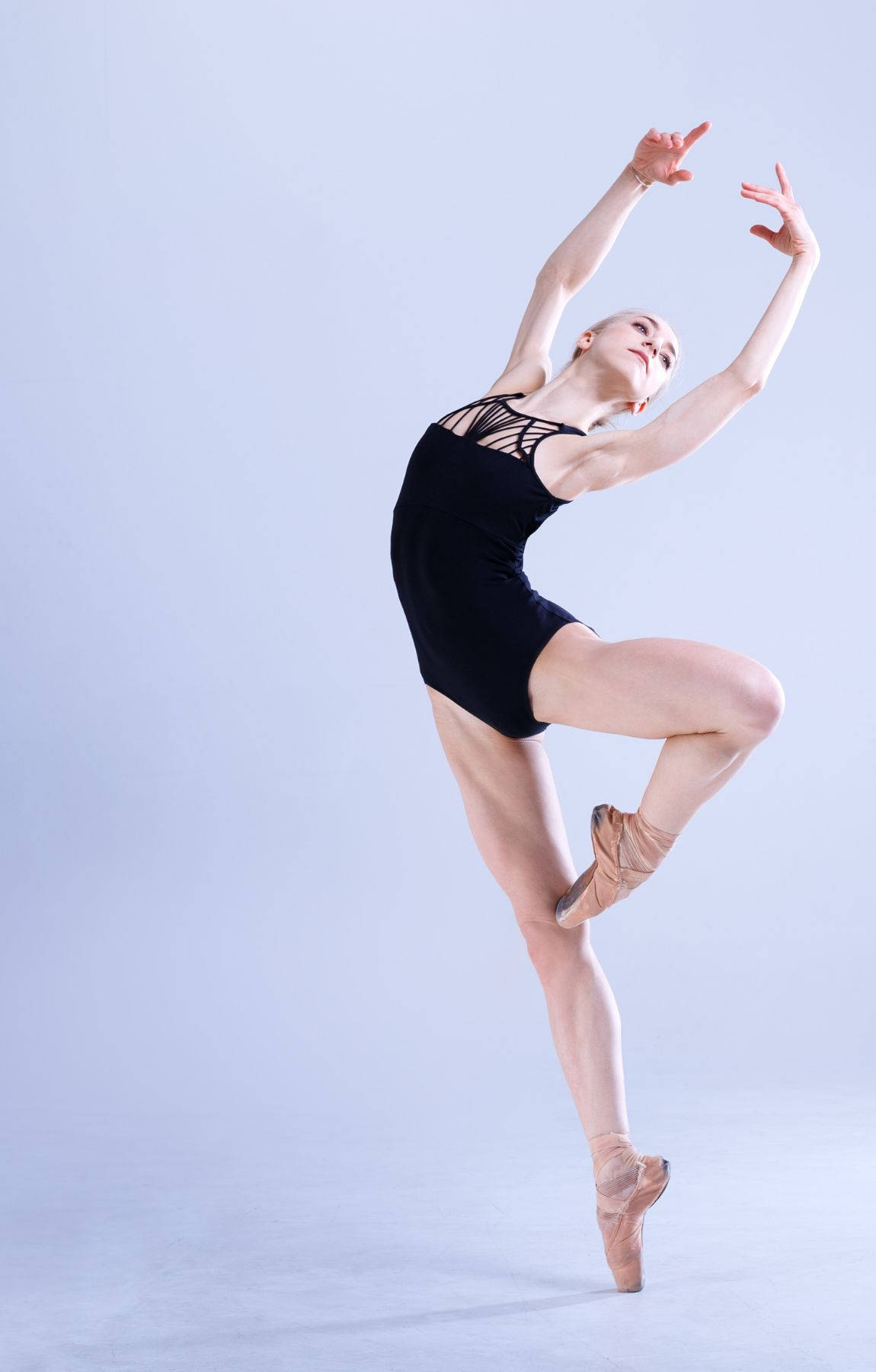 Graceful Ballet Dancer At Moving Arts Academy Wallpaper