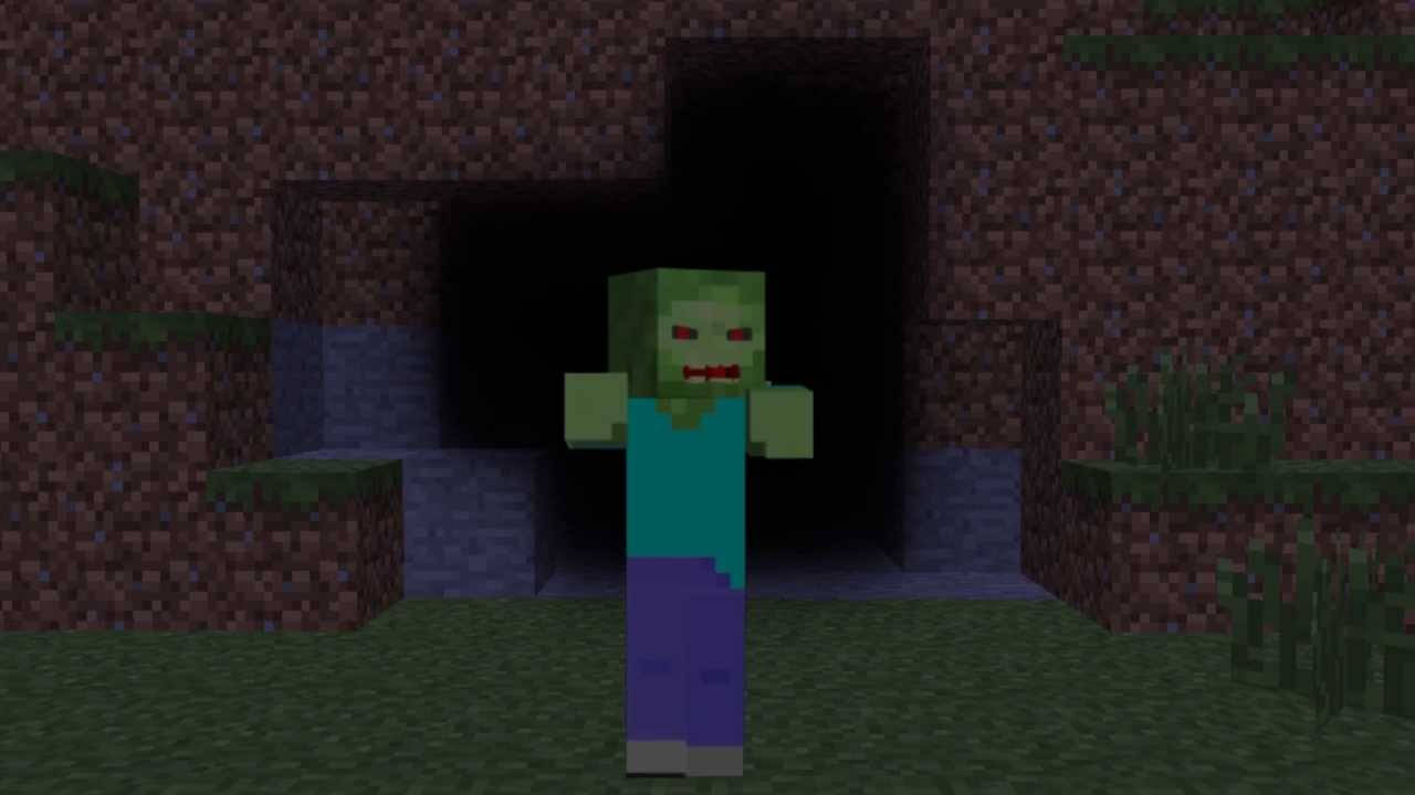 Moving Minecraft Zombie Steve Picture