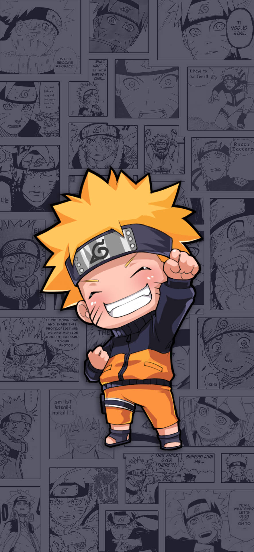 Moving Naruto Caricature Background