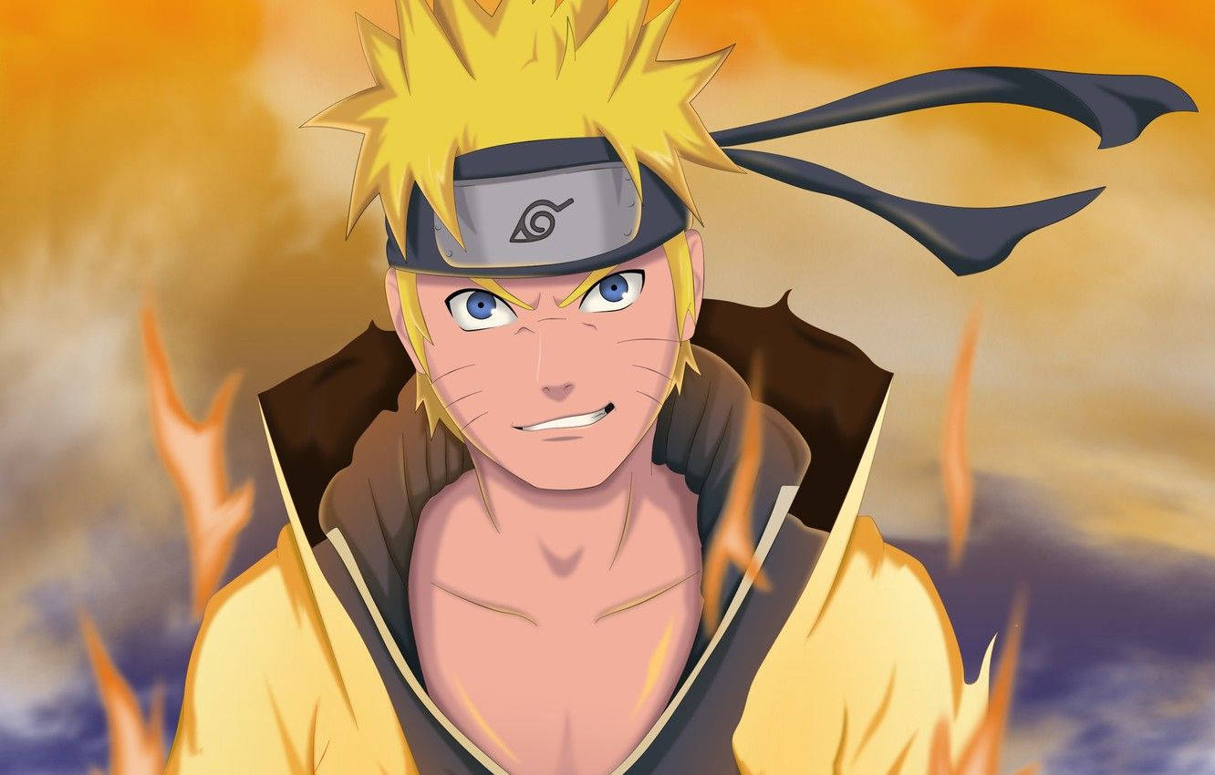 Artede Naruto Atractivo En Movimiento. Fondo de pantalla