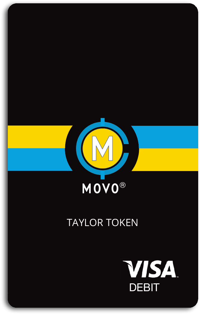 Movo Visa Debit Card Design PNG