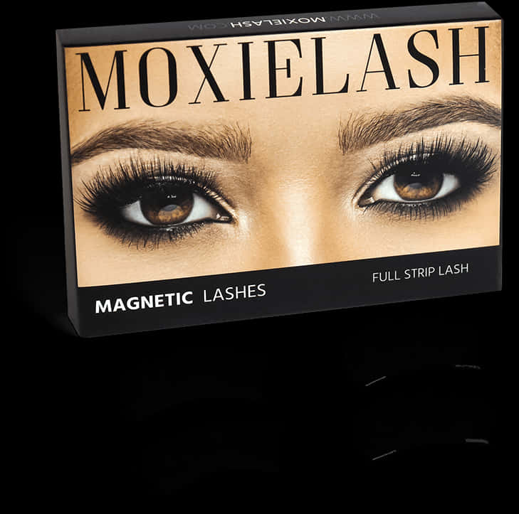Moxie Lash Magnetic Full Strip Lashes Packaging PNG