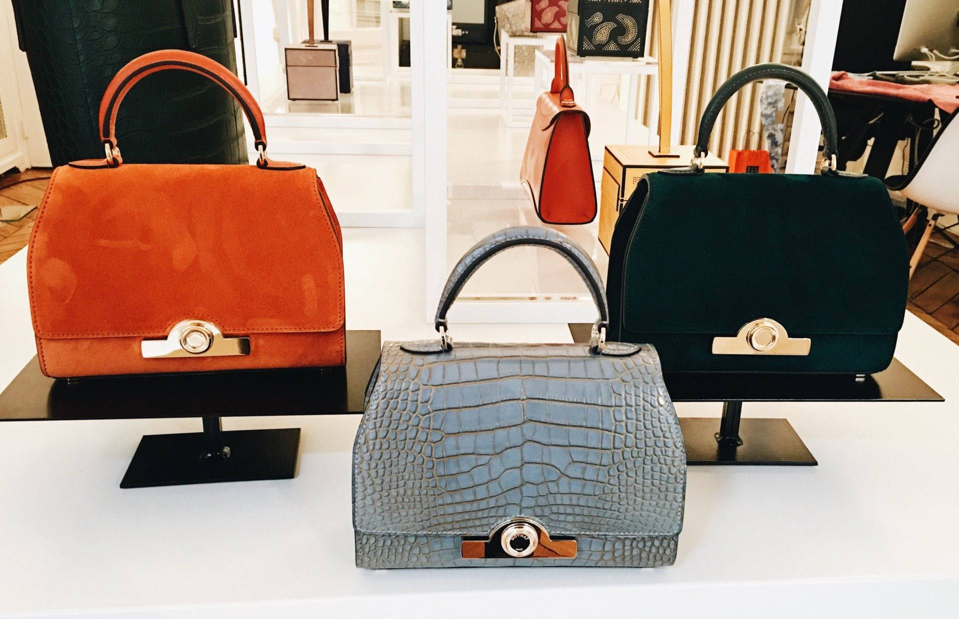 Download Be fashionable and stylish with the Moynat Oh Tote Wallpaper
