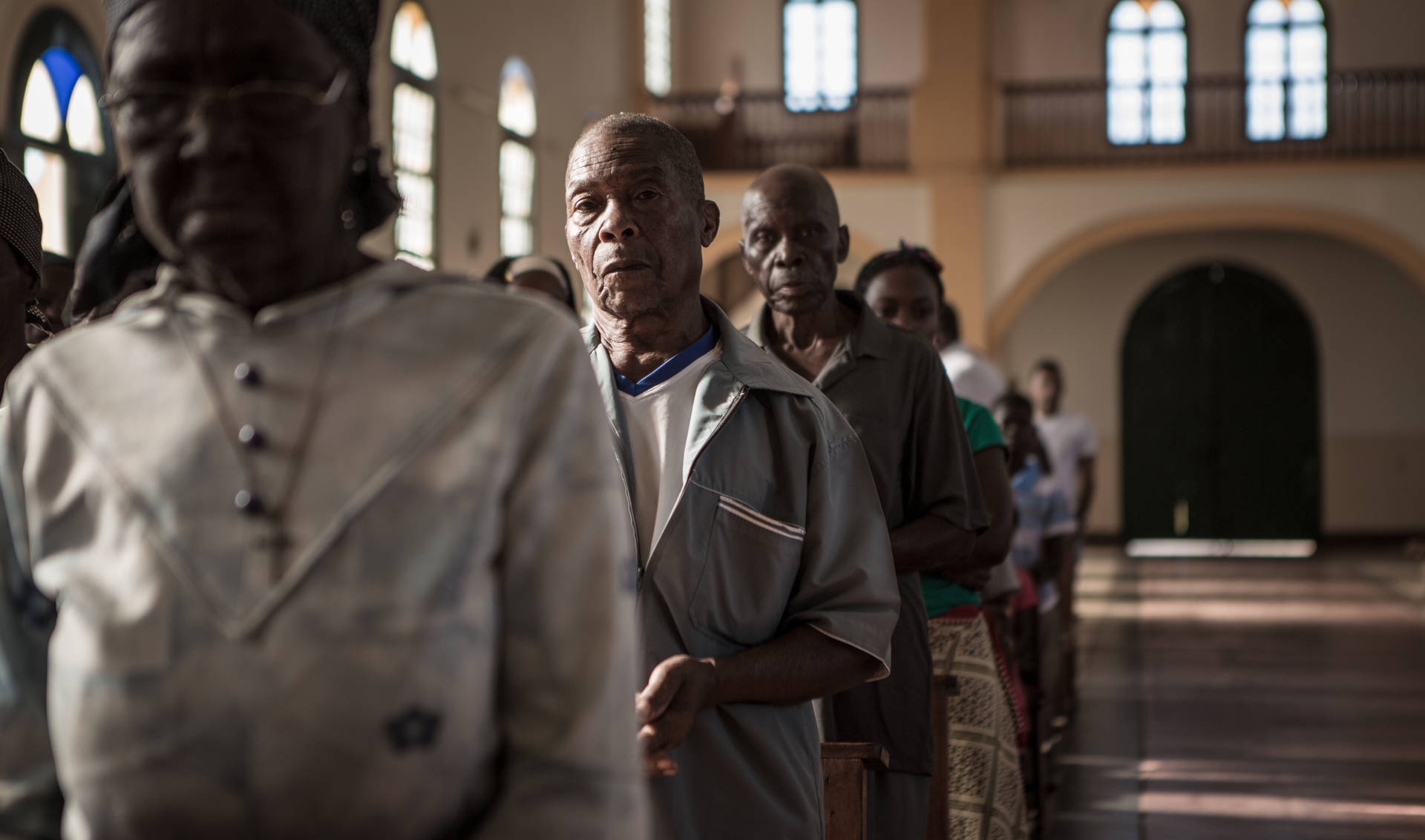 Mozambique Church Goers Background