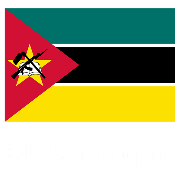 Mozambique Flag Graphic PNG