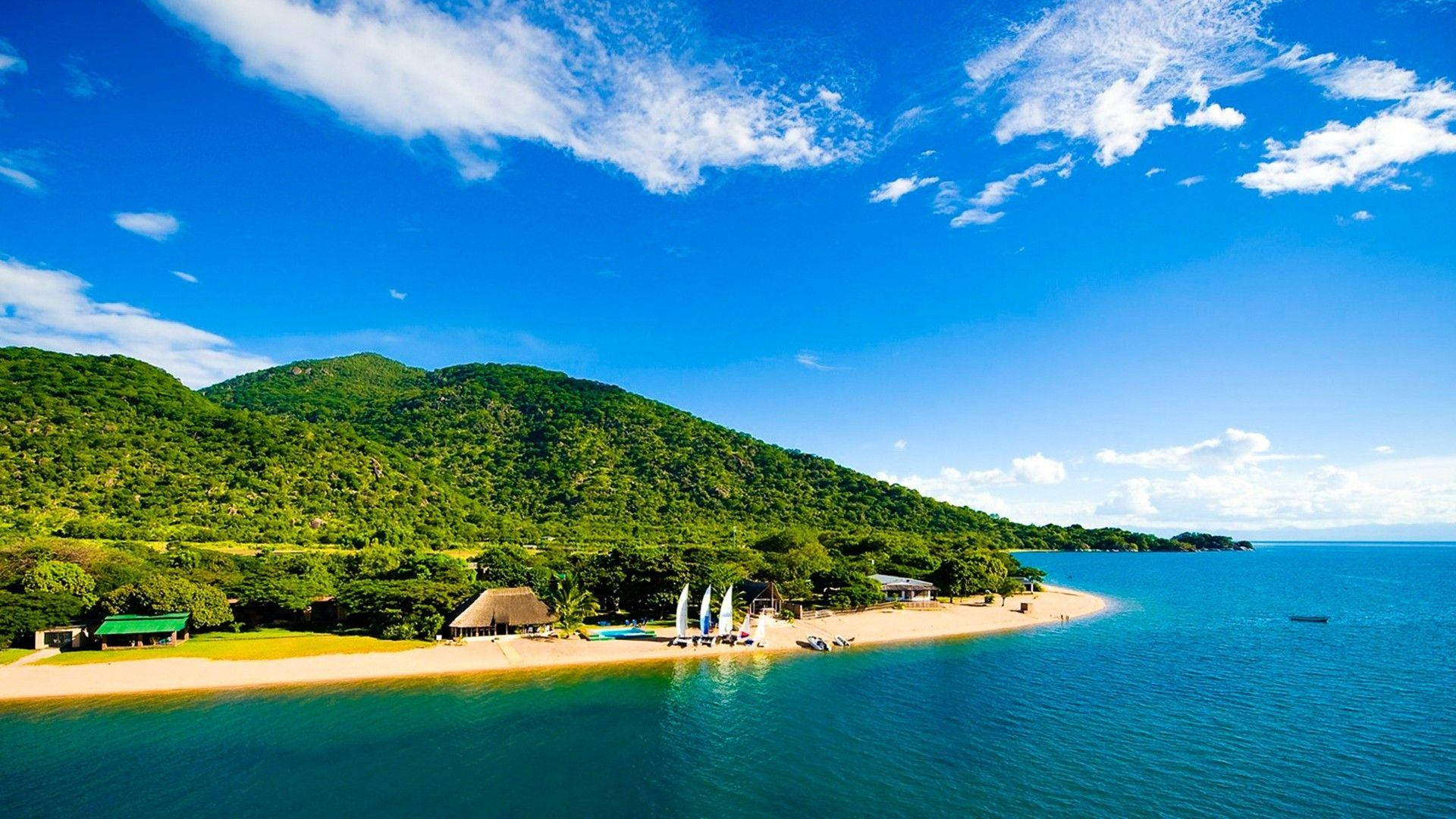 Mozambico Lago Malawi Sfondo