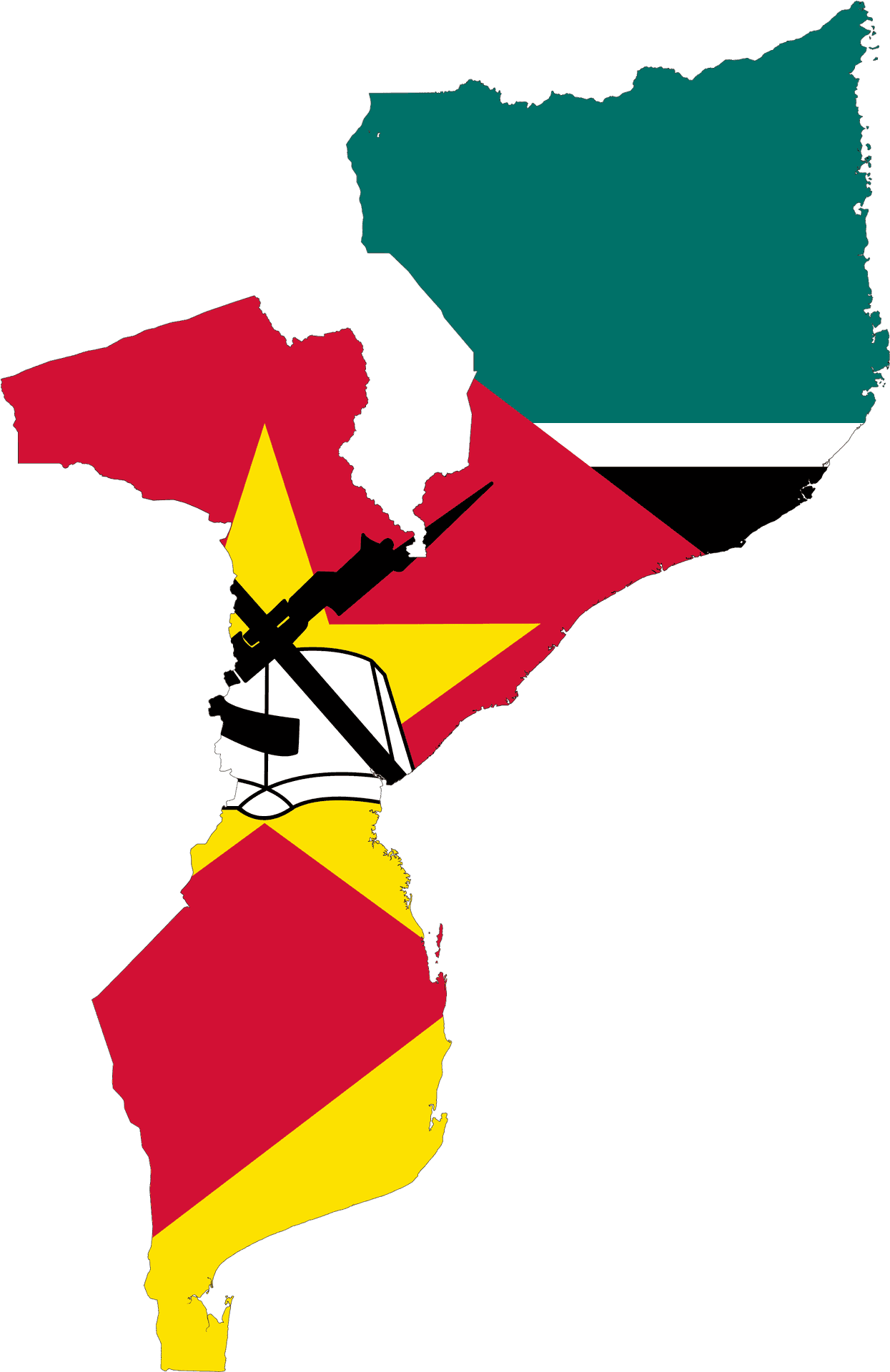 Download Mozambique Map Flag Overlay | Wallpapers.com