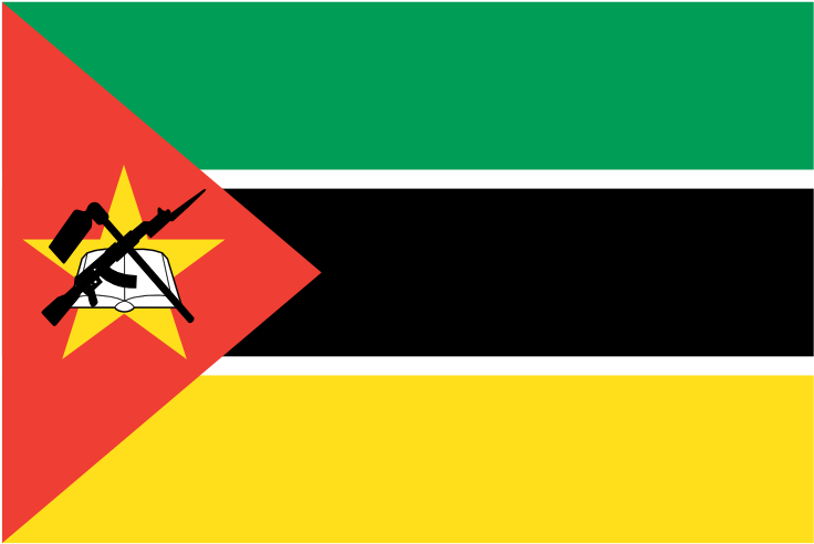 Mozambique National Flag PNG