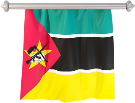 Mozambique National Flag Hanging PNG