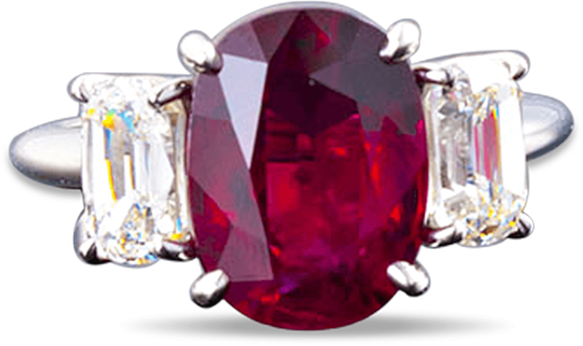 Mozambique Ruby Diamond Ring PNG