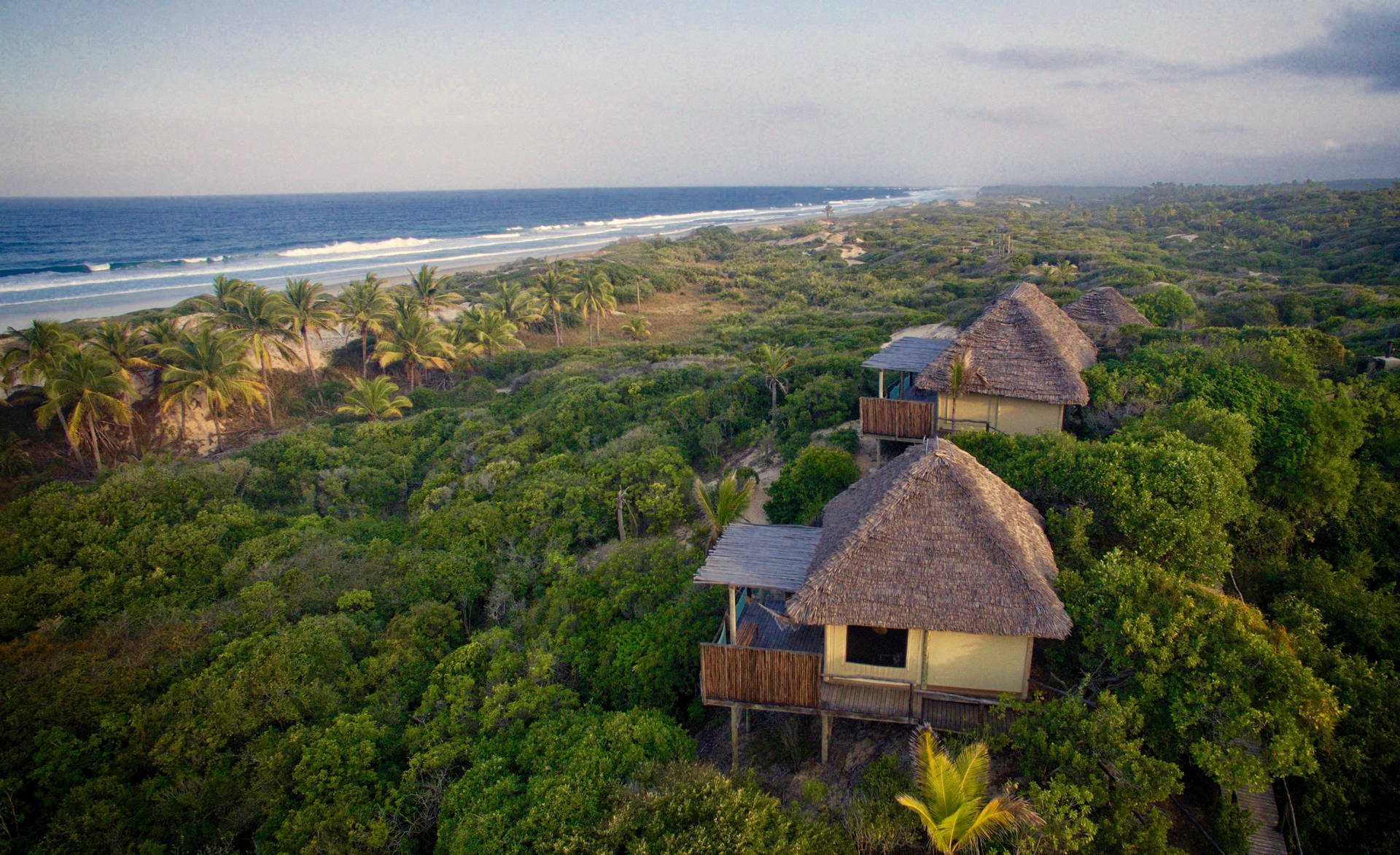 Mozambico Tropical Beach Lounge Sfondo