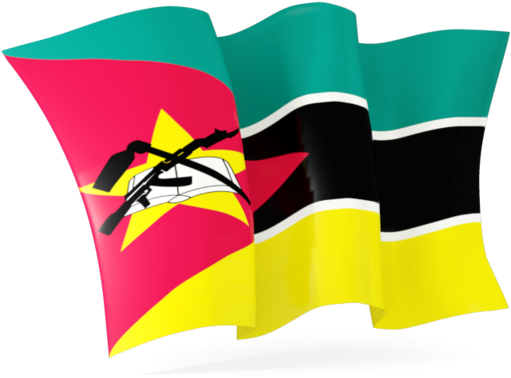 Mozambiqueand Zimbabwe Flags Waving PNG