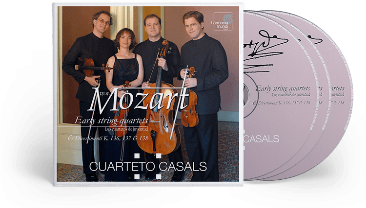 Mozart Early String Quartets Album Cuarteto Casals PNG