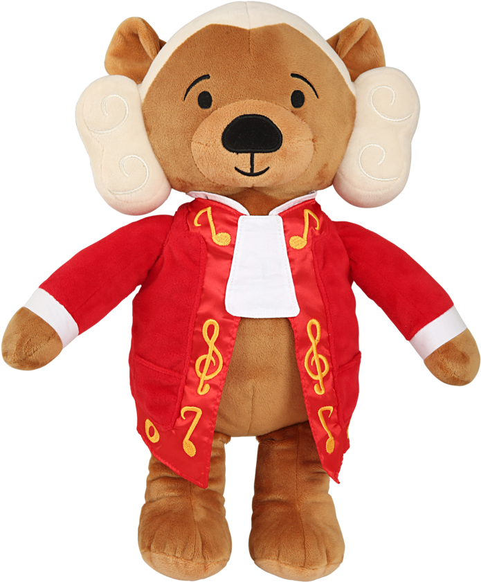 Mozart Inspired Musical Teddy Bear PNG