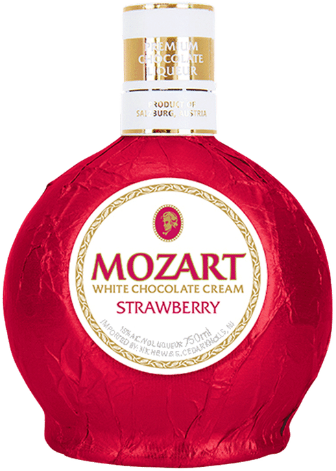 Mozart Strawberry Chocolate Liqueur Bottle PNG