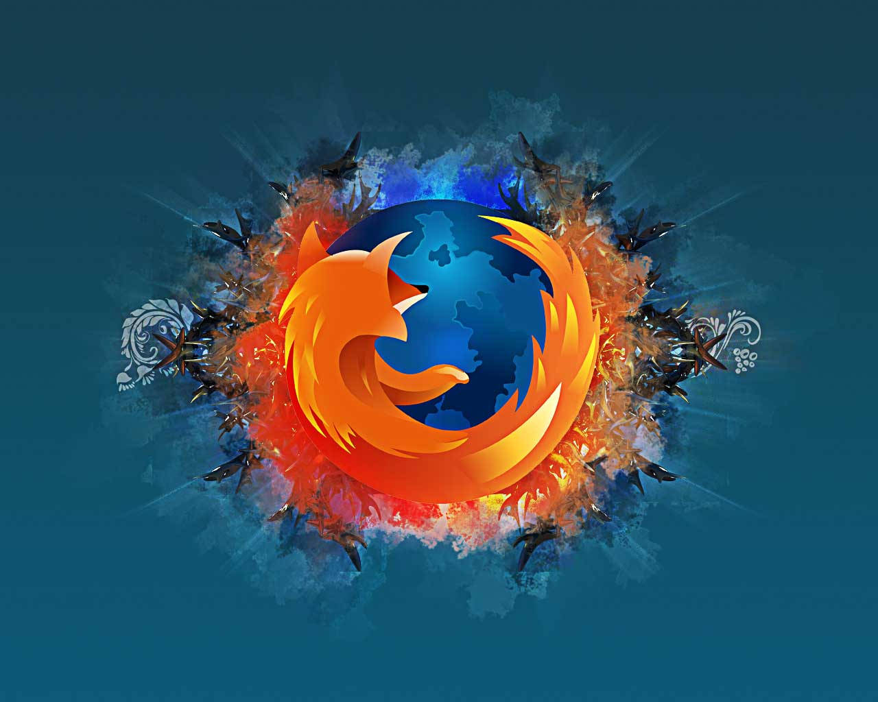 Mozilla Firefox Browser Kaleidoscope Wallpaper