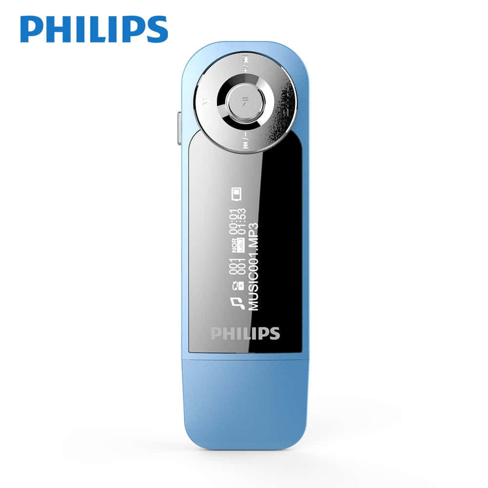 philips mp3 player with blue screen