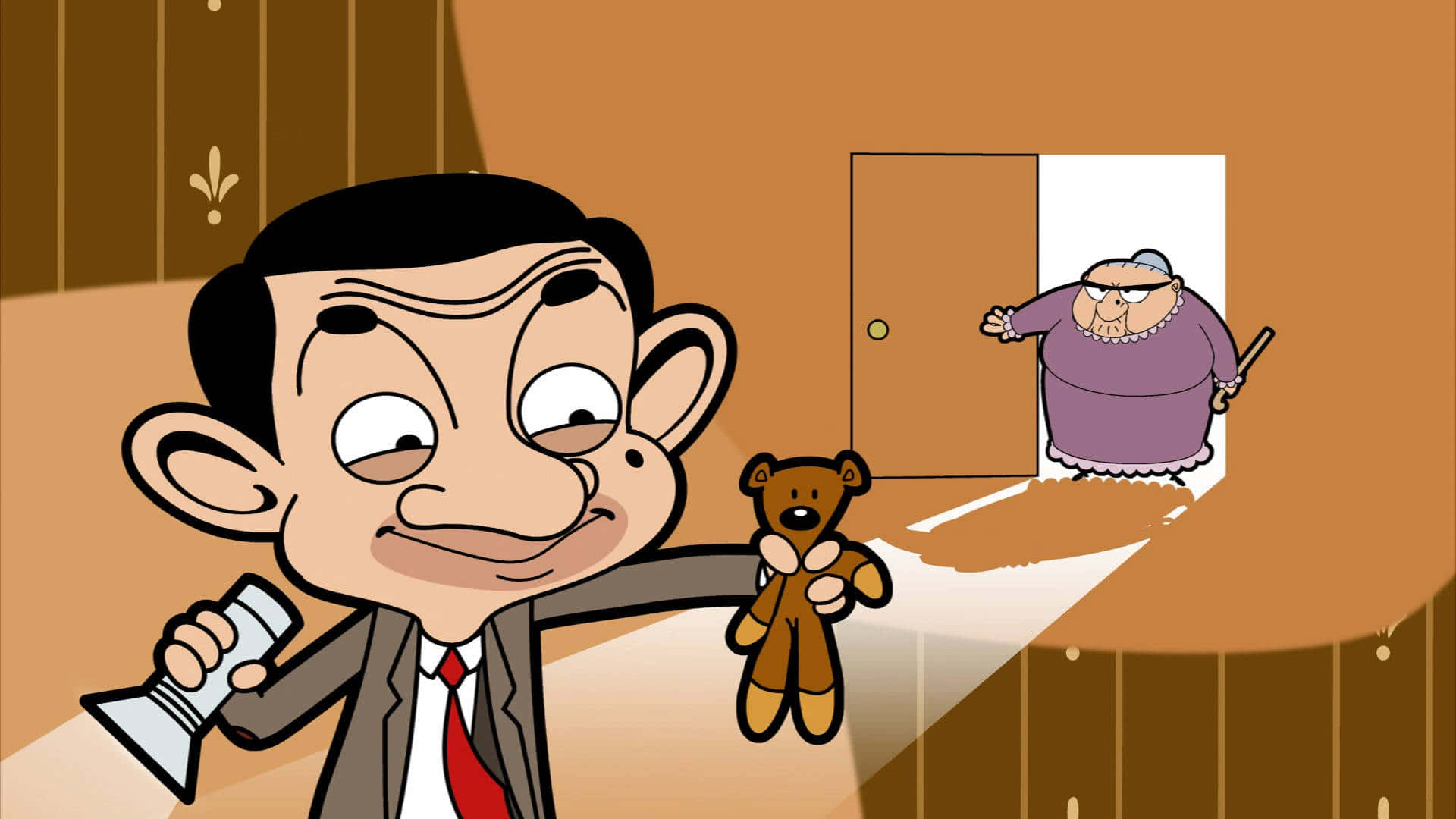 Hilarious Mr. Bean in his signature pose