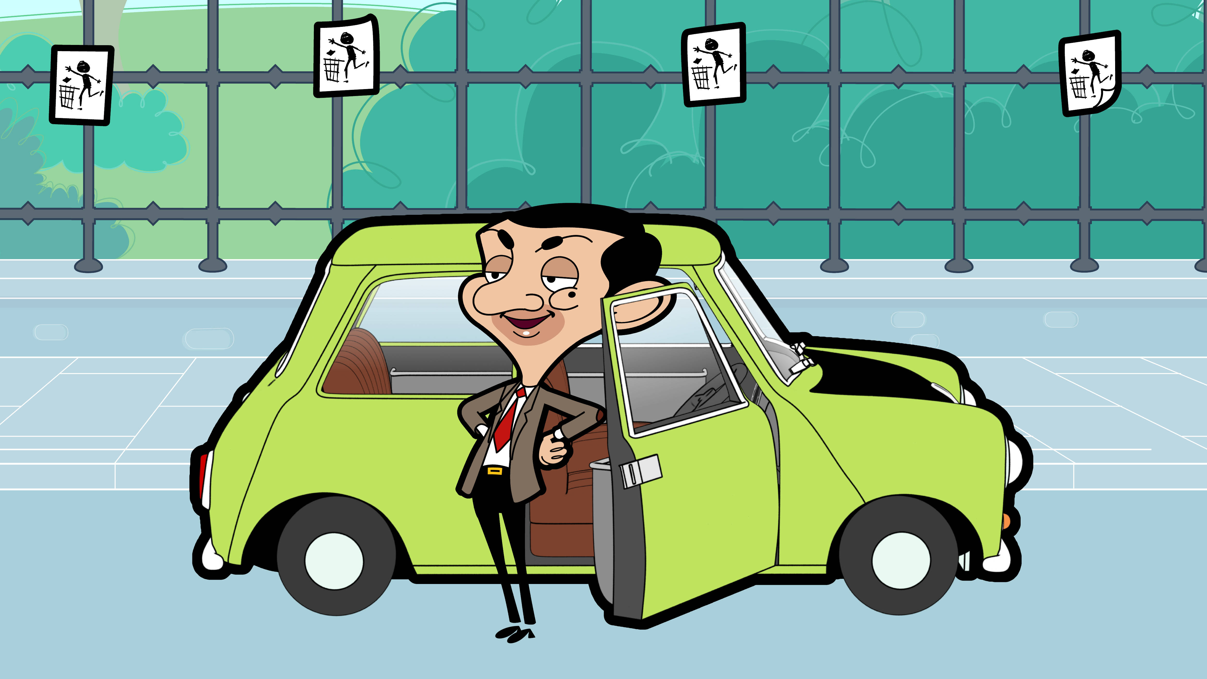 Mr Bean 4k Green Car Background