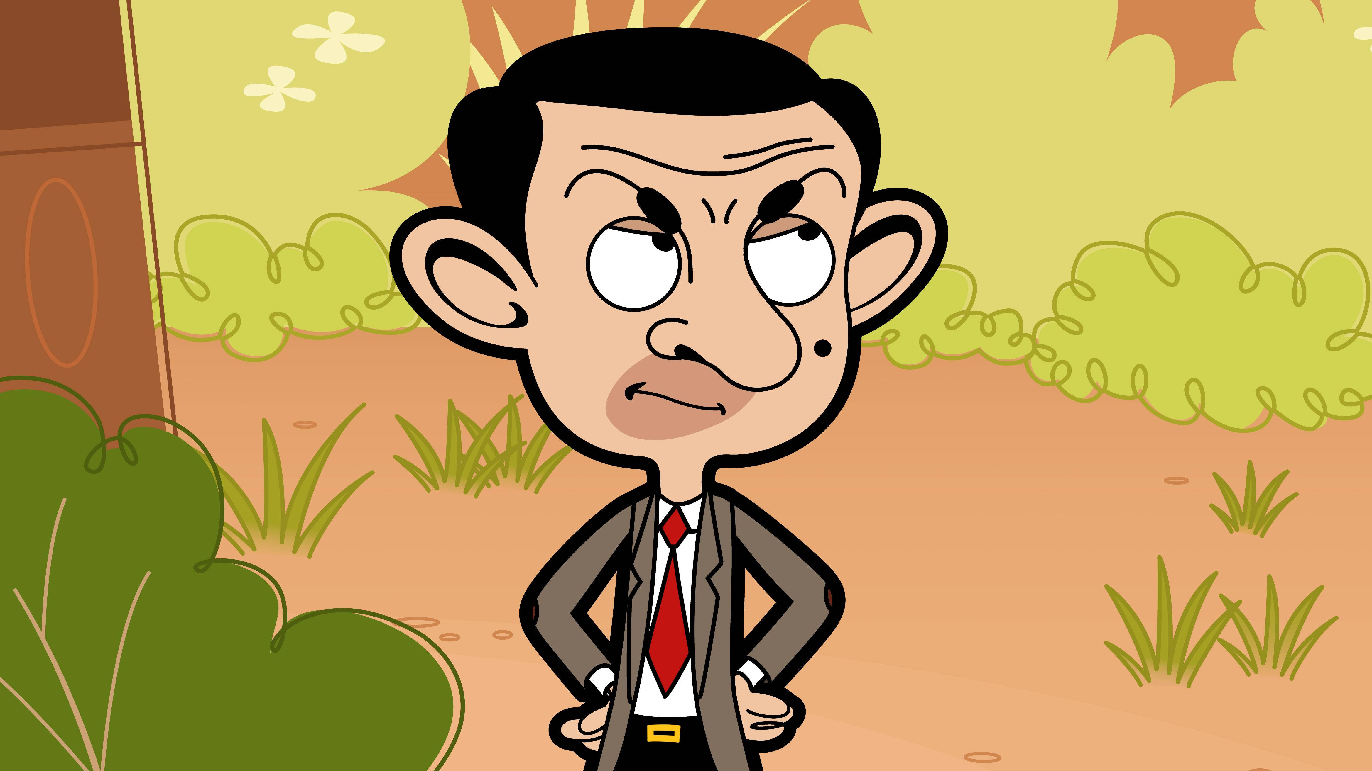 Mr Bean 4k Grumpy Outdoors Background