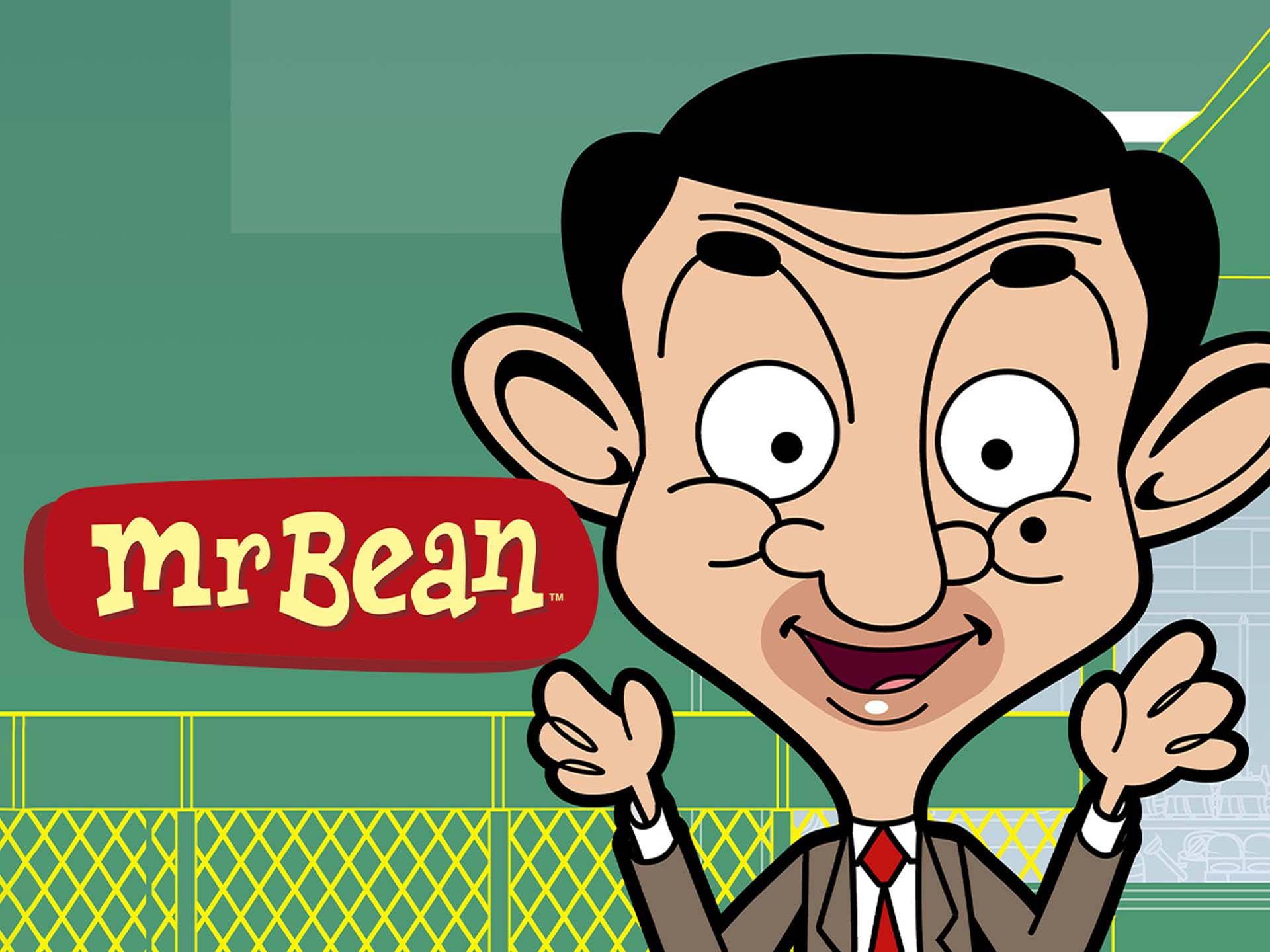Mr. Bean At Garden Poster Background