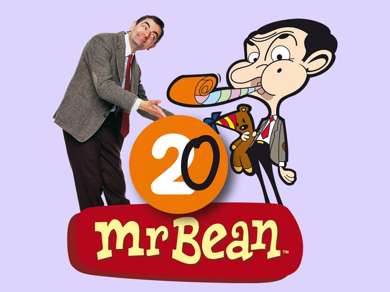 Mr. Bean Cartoon 20th Anniversary Wallpaper