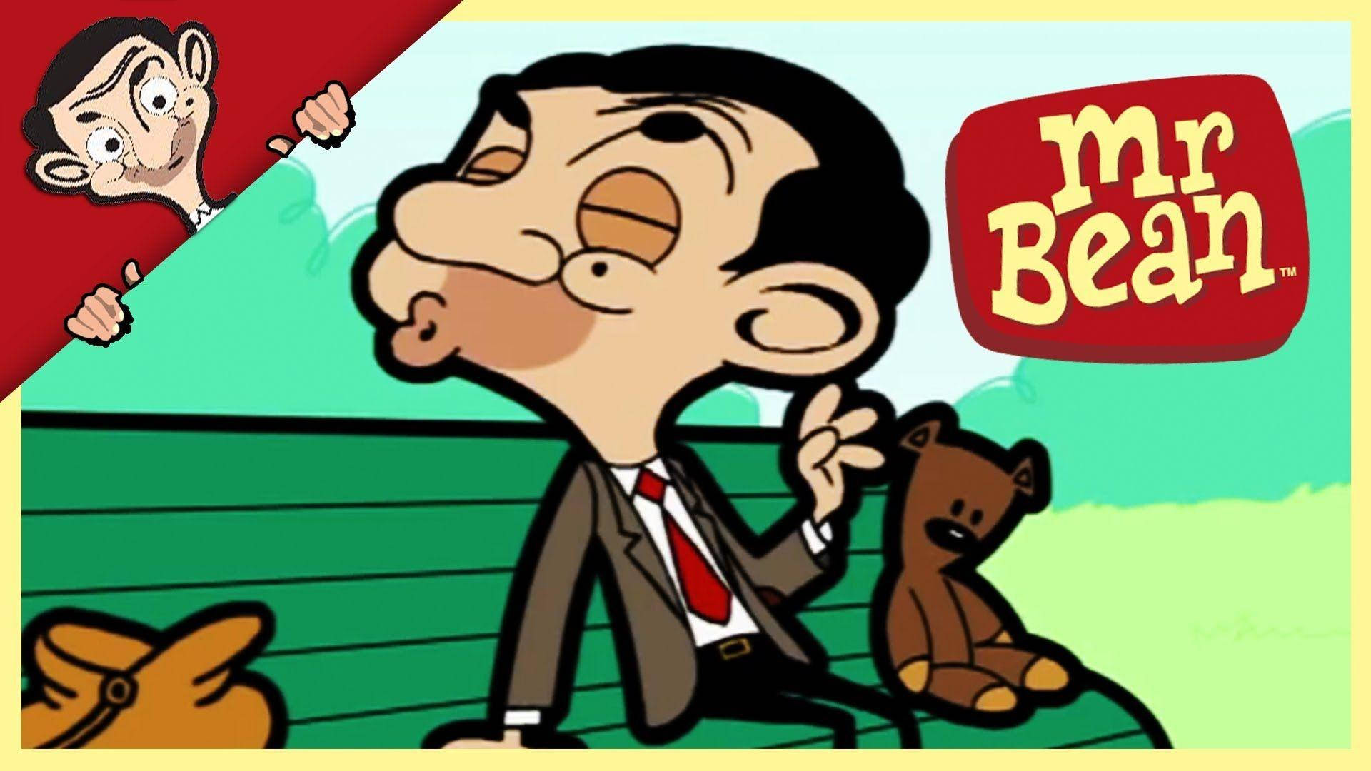 Mr. Bean Cartoon Pursing Lips Background