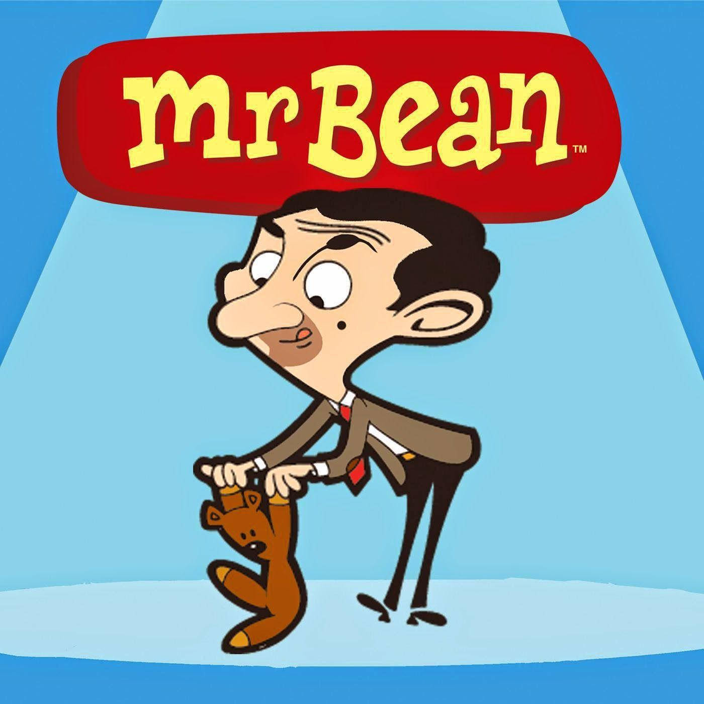 Mr. Bean Cartoon Teddy Bear Background