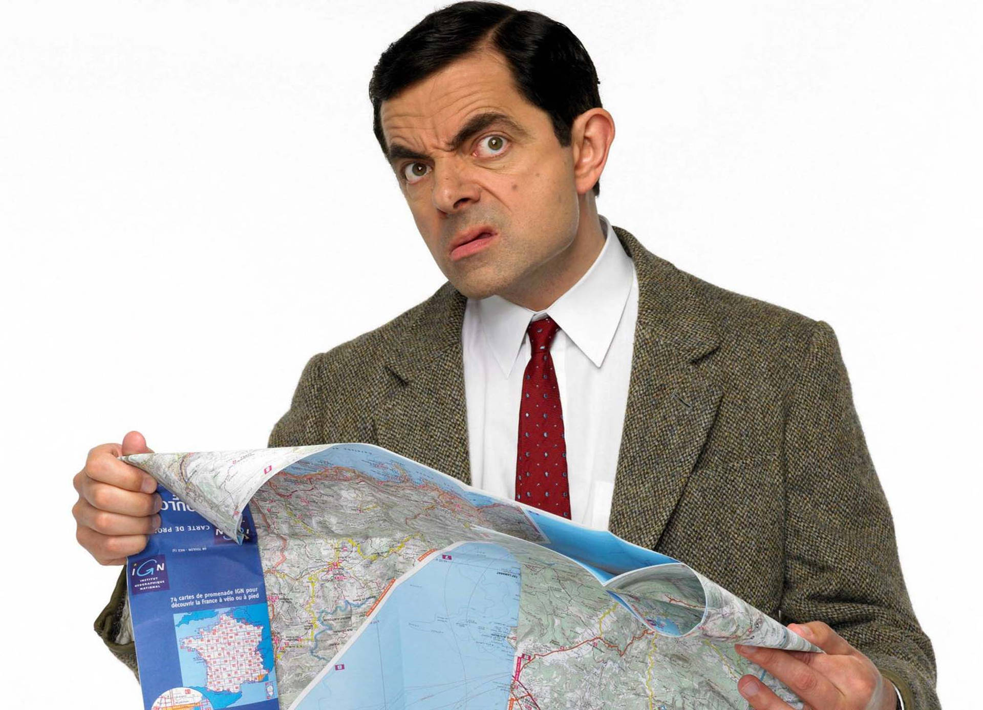 Mr. Bean Holiday Map Background