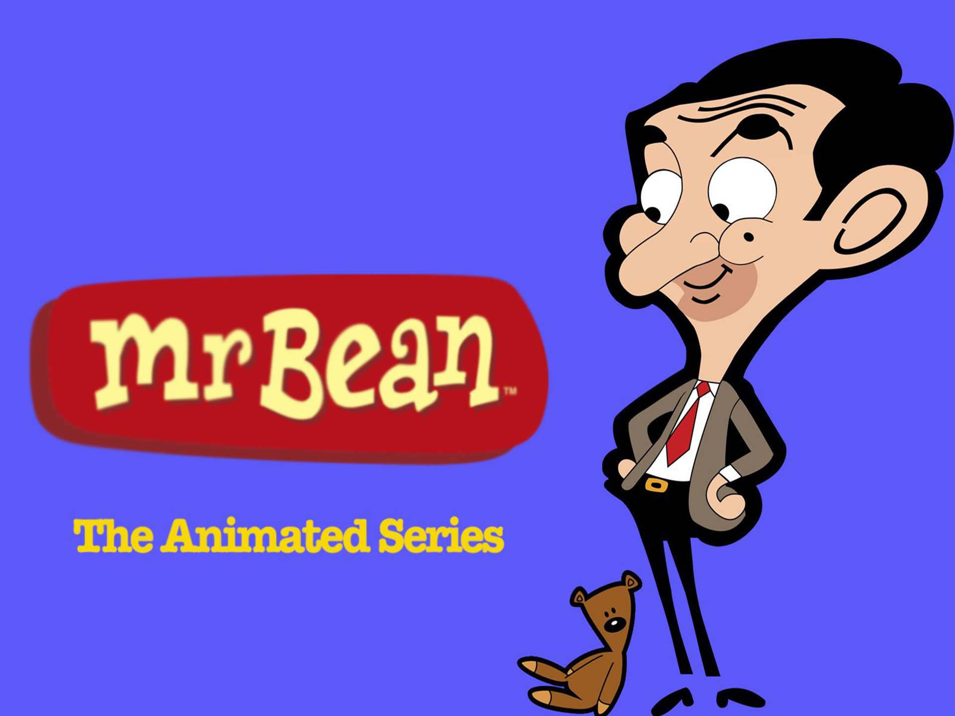 Mr. Bean Purple Background Illustration Background
