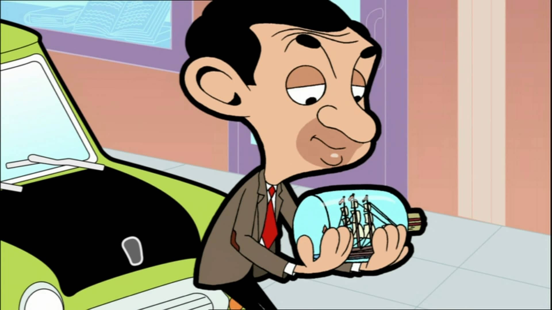 Mr. Bean Ship Bottle Episode Wallpaper