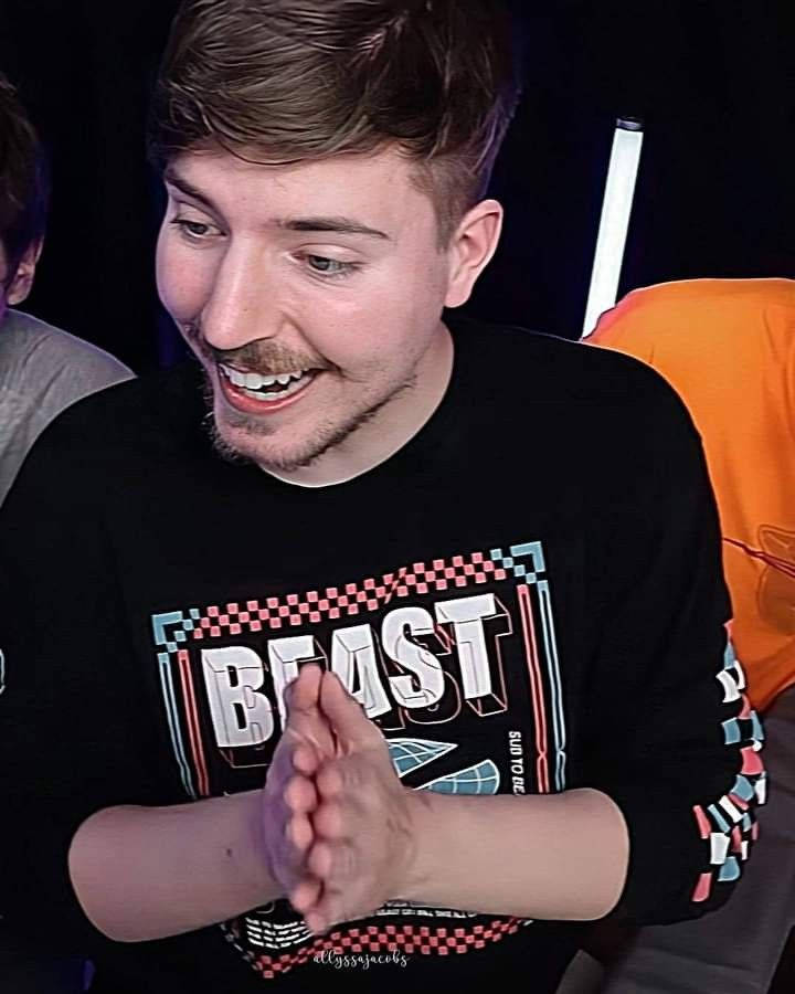 Mr Beast Hands Pressed Together Picture