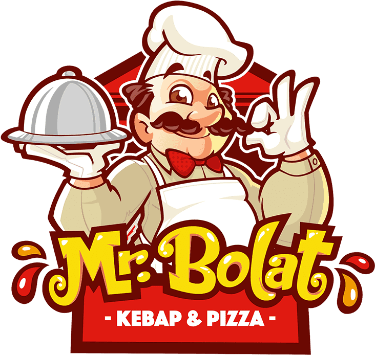 Mr Bolat Kebap Pizza Restaurant Logo PNG