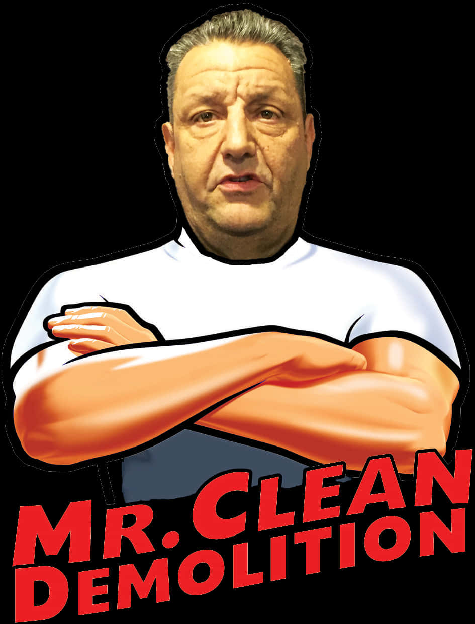 Mr Clean Demolition Parody PNG