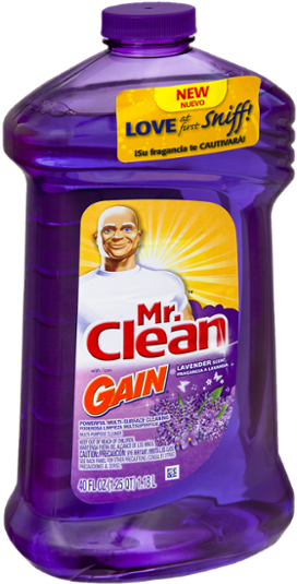 Mr Clean Gain Lavender Scent Multi Surface Cleaner PNG