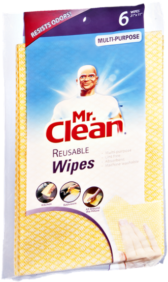 Mr Clean Reusable Wipes Packaging PNG