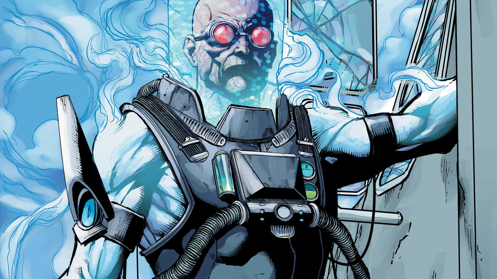 Mr. Freeze in an Icy Stance Wallpaper
