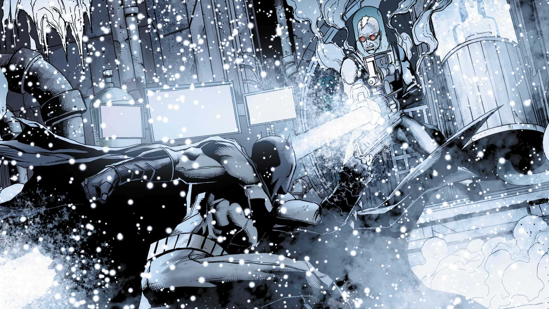 Relajandocon El Sr. Freeze: Experimenta La Mirada Helada Del Villano Más Frío De Gotham Fondo de pantalla