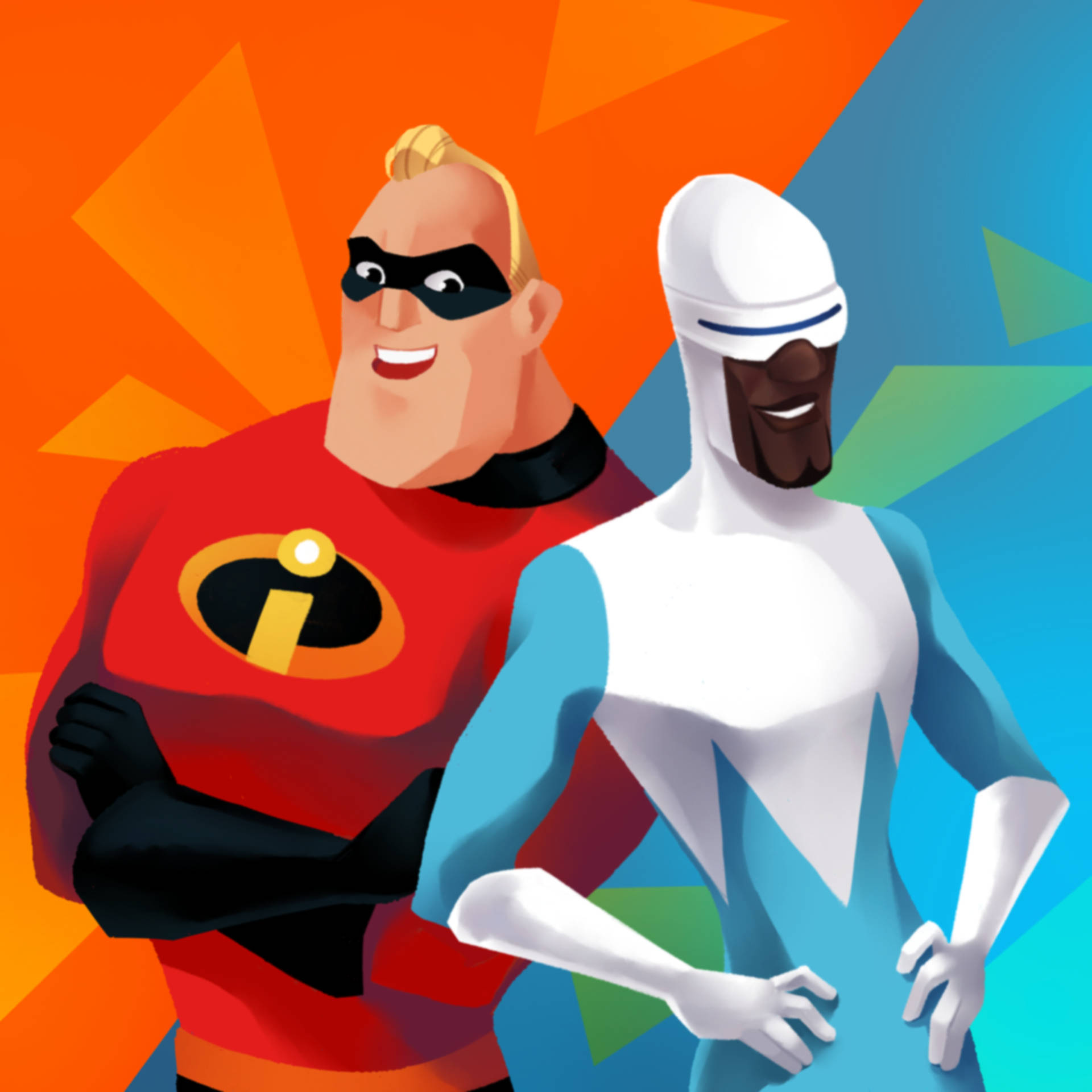 Mr. Incredible And Frozone Wallpaper