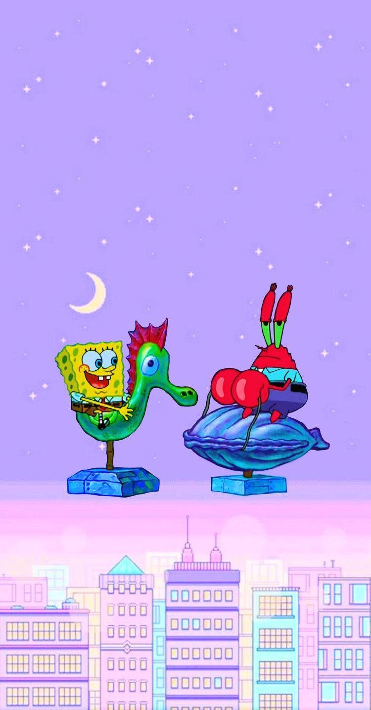 Mr. Krabs And Spongebob Cartoon Phone
