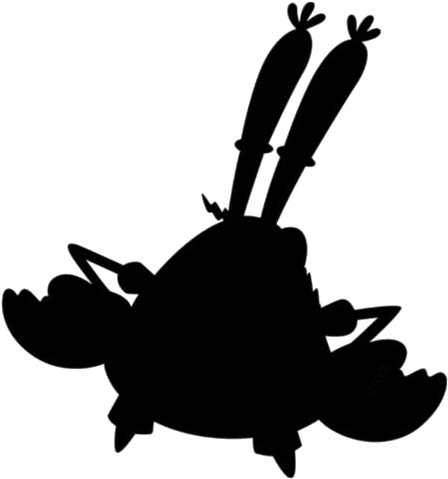 Mr Krabs_ Silhouette_ Vector PNG