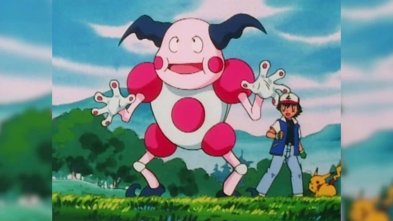 Mr Mime And Ash Wallpaper